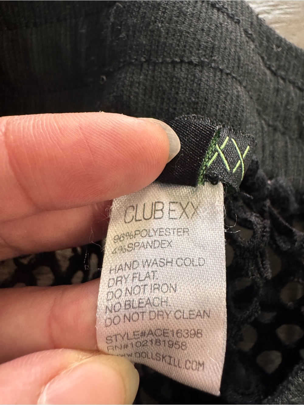 Club Exx Black Mesh Jogger Pants/Cover Up, Size M - Picture 3 of 5